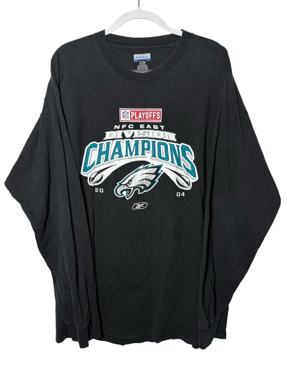 Reebok Vintage 2004 Philadelphia Eagles NFC East Champions Long Sleeve Tee XL